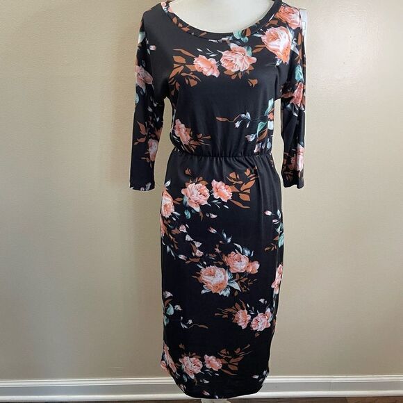Moyabo| Amazon| Floral print| With pockets| Has stretch| Midi - Picture 1 of 10
